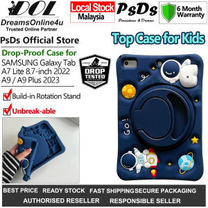 PsDs Astronaut Samsung Tab A7 Lite A9 Plus Unbreakable Protection Cover Case Rotation Holder Stand