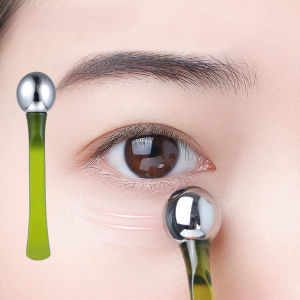 Eye Roller Massage Stick Eye Cream Applicator Cosmetic Spatula Anti Wrinkle Facial Spoon Gold Alloy Face Thin Skin Care Tool
