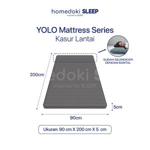 Homedoki YOLO Series / Kasur Lantai / Kasur Lipat / Busa Gulung Lantai Travel