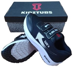 Sepatu Sekolah Anak Laki Laki Perempuan Sepatu Warna Hitam Murah Tali Perekat Rekat Kecil Tanggung Umur 6-10 Tahun PAUD TK SD SMP SMA Kelas 1 2 3 4 5 6 7 8 9 0-KIDZTUBS1722040824