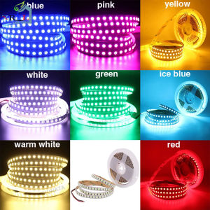 5M LED Strip 12V Waterproof Rgb Tape SMD 5050 Flexible Ribbon Diode 120 LED Lights White Warm White Red Green Blue Pink
