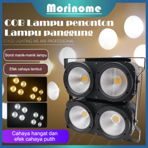 Lampu Mini Brute 4 Mata 400W Yang Warm White and White Lampu Panggung COB 4 LED Lampu Sorot Panggung Konser Theater disco DJ Night Club Panggung Pertunjukan Langsung Pesta Event Dancing Hall  Bar Original