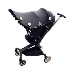 Vải chống nắng ô che nắng xe đẩy em bé dù để che nắng hoa chi tiết trẻ mới biết đi ô giỏ hàng Xe đẩy bảo vệ Bìa