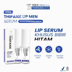 ( 2 PCS ) Thipank Lip Men Serum With Papermint Extract Pencerah dan Pelembab Bibir Serum Bibir Mencerahkan dan Melembabkan Halal Ori BPOM