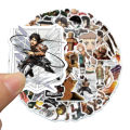 50 PCS GAYA serangan anime terhadap titan LUCU stiker untuk Buku Tempel/Buku Harian/HP/Dekorasi Laptop/Sticker Helm Tahan Air Vinil/Stiker Tablet Ponsel stiker tahan air berperekat. 