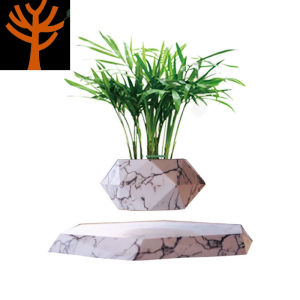 【SG STOCK】NEW Levitating Air Bonsai Pot Rotation Planters Magnetic Levitation Flower Floating Pot Potted Plant For Desk Decor Gift