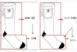 Hailicare Vớ làm nóng bằng điện USB có thể sạc lại 3 cấp độ làm nóng Quần legging trị liệu trượt tuyết Vớ có thể giặt được cho cắm trại thể thao mùa đông Vớ giữ ấm chân