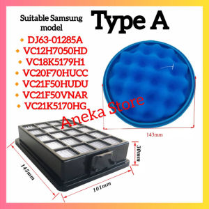 🔥READY STOCK🔥 Replacement for Samsung Vacuum Cleaner Hepa Filter Vacum Vakum Filter DJ63-01285A VC12H7050HD VC18K5179H1 VC20F70HUCC VC21F50HUDU VC21F50VNAR VC21K5170HG DJ63-01467A VC15H4030VB VC15K4170VP DJ97-01962B