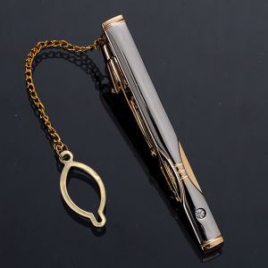 [haoh] Men Metal Simple Necktie Buckle Color Tie Bar Clasp Clip Clamp Ties Pin Fashion Exquisite Jewelry For Wedding Gift