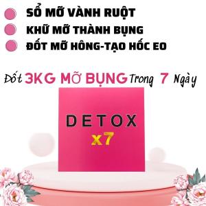 Thải Mỡ 2-3kg-Sau 7 ngày- Viên Detox x7 đốt mỡ siêu mạnh Cho mọi cơ địa khó giảm Nhật Bản
