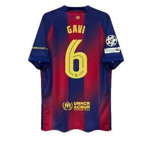 AU2526 Champions League edition Barcelona home jersey Barcelona away jersey Barcelona second away jersey printed with numbers and children sizes football shirt
