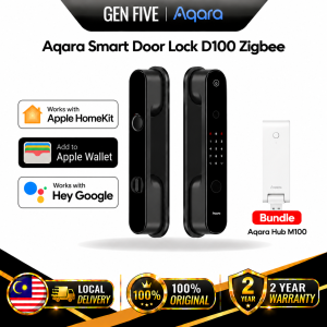Aqara Smart Door Lock D100 Zigbee Fully-Automatic Lock Body Long-Lasting Rechargeable Battery 9 Unlock Methods Wide Ecosystem Compatibility Local Delivery 100% Original 2 Year Warranty