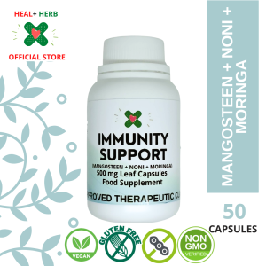 Heal + Herb Immunity Support Capsules with Mangosteen Noni and Moringa for Immunity Booster 50 and 100 Capsules