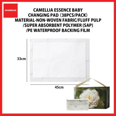 38pcs Disposable Baby Diaper Pad Changing Mat Portable Foldable Travel Changing Pads Cover Infant Newborn Floor Mat Urine Mat Baby Pad