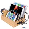 Dock sạc gỗ đa năng cho Iphone, iPad, điện thoại thông minh thương hiệu Mỹ - Aturos. 