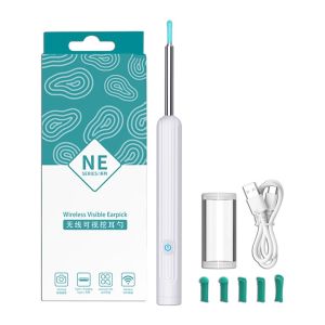 100% Original Dr.isl P2 Ear Picker Cleaner Wifi Smart Visual Ear Wax Remover Endoscope Earpick Tool 300W High Precision HD Camera Smart Visual Ear Cleaner with Camera 1296P Ear Sticks USB C Charging Ear Wax Removal Tool WIFI Connection Lights Earpick