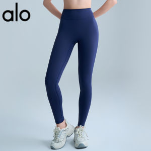 ALO- High Waist Yoga Pants for Women Outdoor Running Fitness Peach Hip Lift Sports Leggings Yoga Wear  Al0-yoga