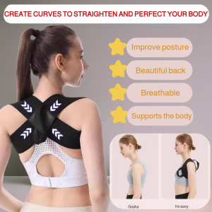 Open Shoulder And Beautiful Back Correction Belt Improve Back Open Shoulder And Back Hunchback Correction Belt Special For Men And Women 直背辅助带矫姿带