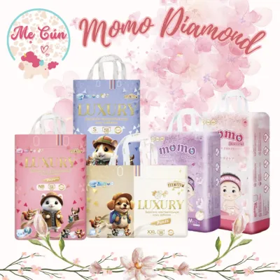 Tã quần tã dán Momotaro Momo Diamond Momo Nature Momo Luxury