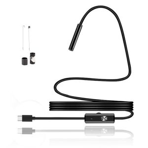 SIDSI 6 LED Lights Type-C Endoscope Camera IP67 Waterproof Adjustable Brightness Inspection Camera Multi-functional Flexible Design Borescope Camera Pipeline Inspection