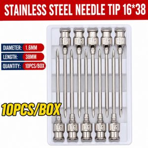 10PCS Stainless Steel Veterinary Dispensing Needles