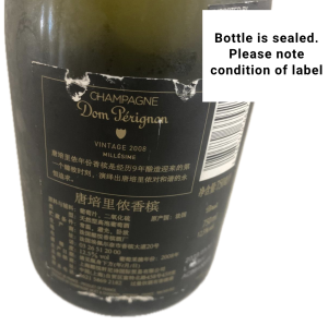Dom Perignon Vintage 2008 Luminous 750ml Champagne No Box