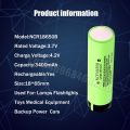 2-10pcs 3.7V 18650  3400mah Battery NCR 18650b/NCR18650b Rechargeable batteries Suitable for flashlights, fans, etc. 