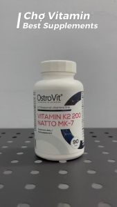 Thực Phẩm Bảo Vệ Sức Khoẻ OstroVit Vitamin K2 200 NATTO MK-7 - Viên Uống Cải Thiện Xương Khớp Sức Khoẻ Tim Mạch - giúp cải thiện sức khỏe xương và tim mạch của bạn. Đây là một sản phẩm an toàn và hiệu quả giúp đáp ứng nhu cầu dinh dưỡng của cơ thể và đảm