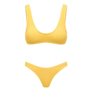 Yukari Swim Triangle Bikini Two Piece Swimsuit High Waist Women Swimwear