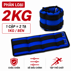 Tạ Cát Đeo Tay Chân - Túi Cát Chạy Bộ Tạ Đeo Tay Chân Tập Gym Cardio Tăng Sức Bền Tăng Tải Trọng