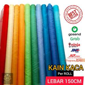 Kain Kaca Per Meter 100cmx150 cm Ter Murah Laris Bahan Dekorasi Gaun Hijab