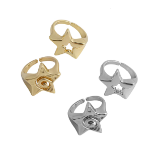 Hollowed Star Finger Joint Rings Simple Star Finger Rings Multifunctional Rings Accessory Perfect for Any Outfit
