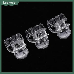 [Leomcio] 50ชิ้นโปร่งใส6กรงเล็บกล้วยไม้คลิปพลาสติกผีเสื้อดอกไม้ใสรองรับผู้ให้บริการที่ชัดเจนสำหรับสวนเถาลำต้นพืชปีน