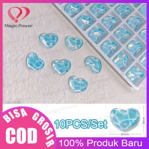 10PCS/Set Hiasan Kuku 3D Diamond Crystal Love Heart/Shiny Nails Charms Love Heart Nail Art Rhinestone DIY/Accessories Nail Art 3D