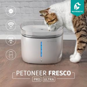 Petoneer Fresco Pro/Ultra (WiFi) ประกันศูนย์ไทย 1 ปี เชื่อมต่อแอฟ รองรับ Eng น้ำพูดแมว ระบบกรองกำจัดเชื้อด้วย UV