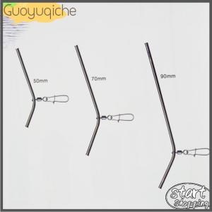 【Guoyuqiche】 5pcs Fishing Balance Connectors 5 7 9 12CM Small Style Brass Tube Fishing Tackle Anti-Tangle Feeder Boom Fish Accessories