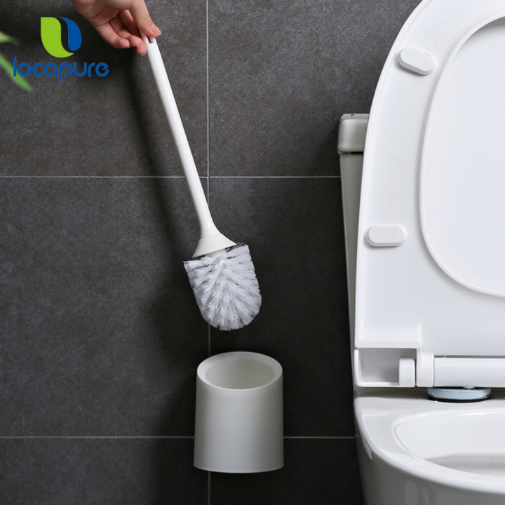 Locapure Creative Wall Hanging Toilet Brush Holder Long Handle Bathroom ...