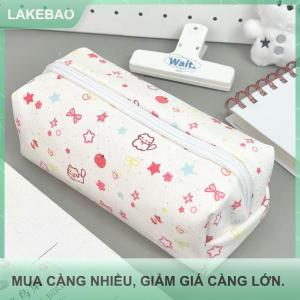 【LAKEBAO】 Mèo dễ thương in bút chì trường hợp Túi pouch dạy món quà tiện ích túi lưu trữ trang điểm túi văn phòng phẩm túi
