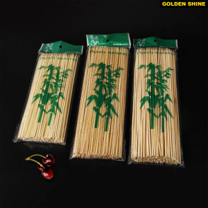 100pcs Bamboo Wooden BBQ Skewers Food Bamboo Meat Tool Barbecue Party Disposable Long Sticks Catering Grill Camping