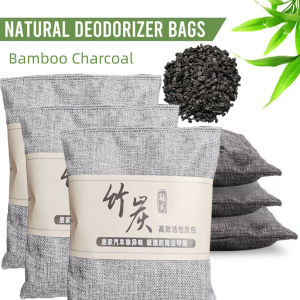 500g Activated Bamboo Charcoal Bag Odor Remover Air Purifying Bags Deodorant Bag Eliminates Odors Absorbs Moisture Prevents Mold and Mildew for Home Car Closet