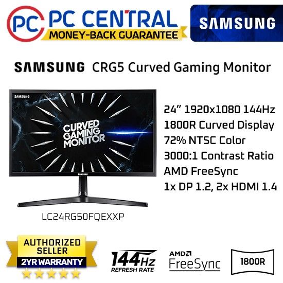 Samsung Odyssey Crg5 Samsung Crg5 144hz Review Monitor Samsung 24