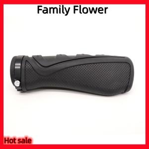 Family Flower Flash Sale มือจับจักรยานสีดำกันลื่นสวมใส่สบาย1คู่ยางสากลมือจับพลาสติกที่ครอบอุปกรณ์เสริมที่แข็งแรง