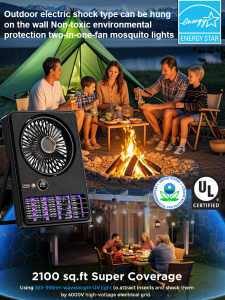 Household mosquito lamp small fan twoinone