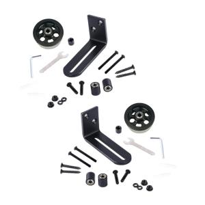 ลูกกลิ้งประตูบานเลื่อนด้านล่าง2ชุดคู่มือเลื่อนประตูยุ้งข้าวคาร์บอนเหล็กที่คั่นประตูฮาร์ดแวร์