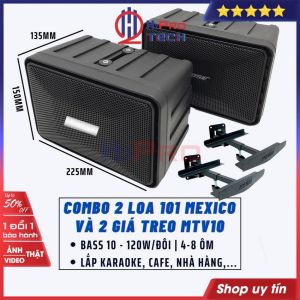 Combo 2 Loa B.o.s.e 101 Mexico Và Giá Treo Loa Lời L1 120W Xương 7 Màu Lắp Cafe Karaoke Nhà Hàng Lớp Học-H2Pro Tech