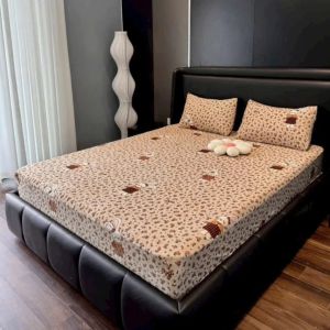 Bộ ga gối 3 món nỉ nhung sữa siêu mềm mịn chất nỉ nhung giữ ấm tốt dành cho mùa đông đủ kích thước m6-m8-2m2