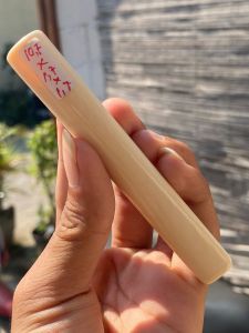 pipa gg asli lokal model bulat panjang 10cm bahan merah beninnng mulus