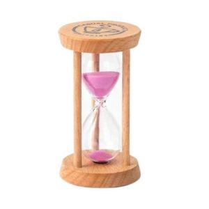 PYA94 No Deformation Wooden Hourglass Wooden Stable Connection Round Hourglass Timers Portable 1/3/5 Minutes Timer Decor