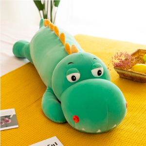 Bộ ba thú nhồi bông mắt lồi cute - Size từ 70cm đến 1m2- Quà tặng gấu bông trâu hồng chó khủng long xanh dễ thương - Gối ôm mềm mịn cho bé.