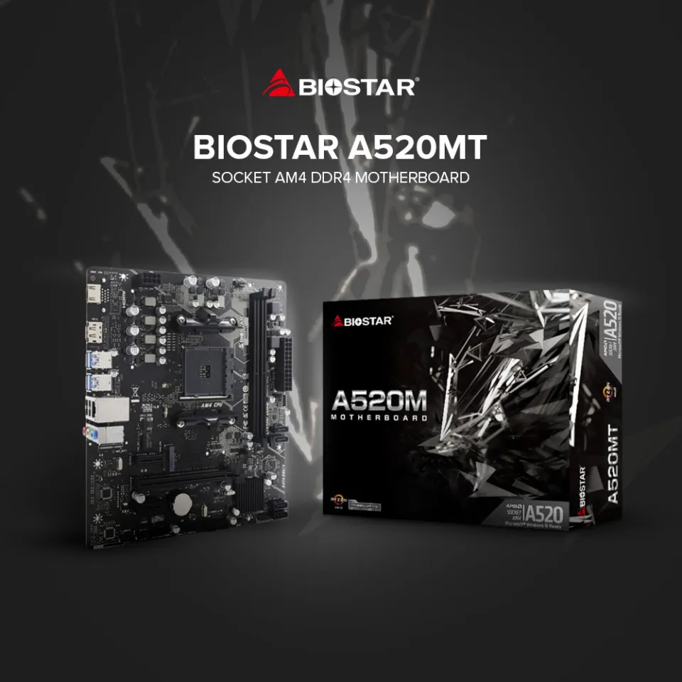 Biostar Mid Range Motherboard 2020 EasyPC Biostar A520MT A520MH